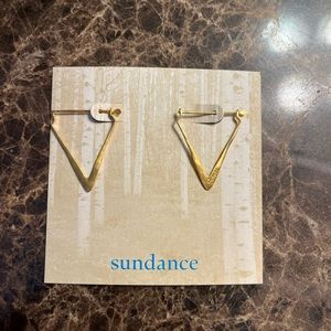 Sundance Gold Triangle Earrings